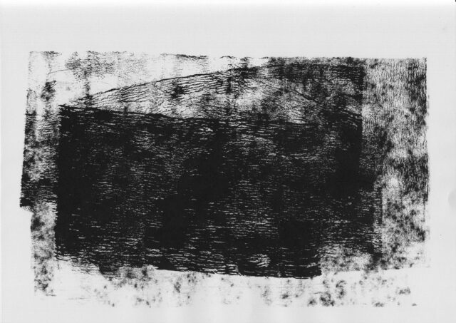 grayscale photo of body of water