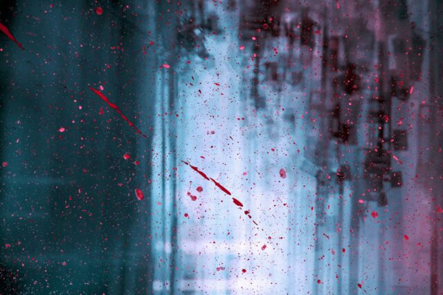 water droplets on glass window
