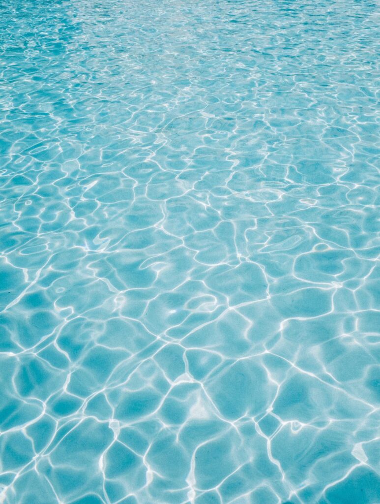 rippling crystal blue water