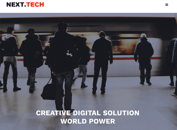 响应式 WordPress 付费企业主题-NEXT TECH（科技企业适用）