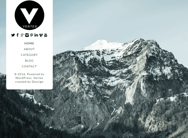 响应式 WordPress 付费主题-VERTEX（适合旅行类博客）