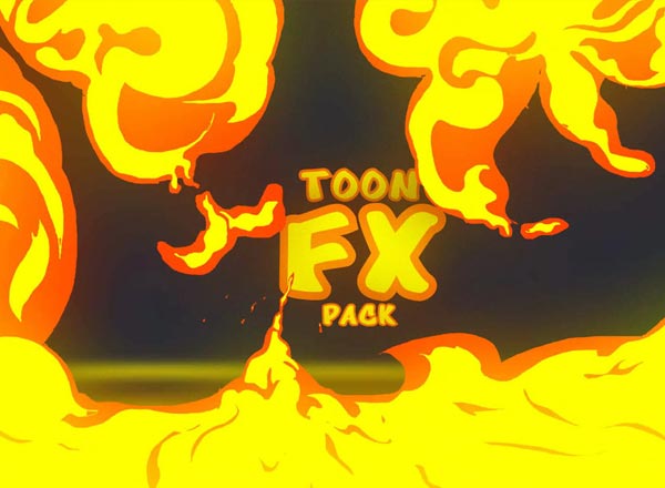 卡通特效字体AE模版工程文件下载[aep]