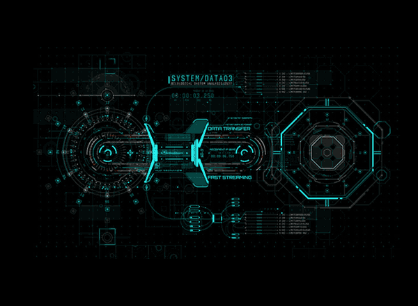 科幻感极强的HUD抬头显示视频UI特效AE模版下载[aep]