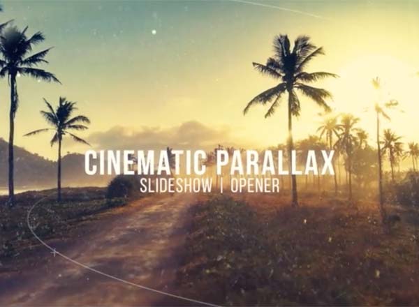 电影视差幻灯片AE模板