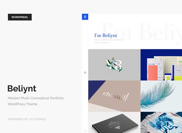 现代多概念 WordPress 主题 Beliynt – Modern Multi-Conceptual Portfolio
