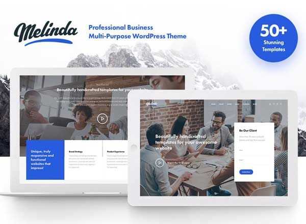 强烈推荐：多用途 WordPress 主题 Melinda – Multi-Purpose WordPress Theme（50+页面布局）