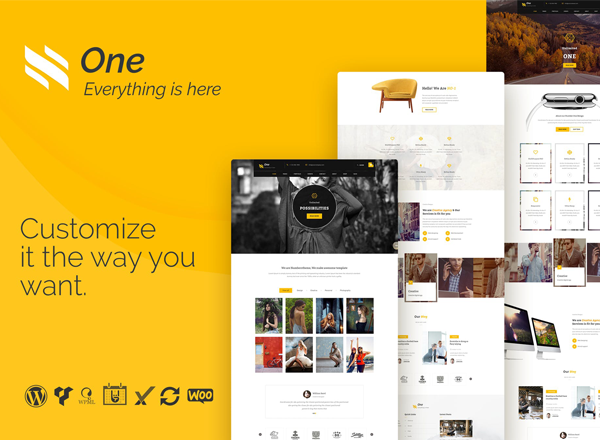企业主题 One – Business Agency Events WooCommerce Theme