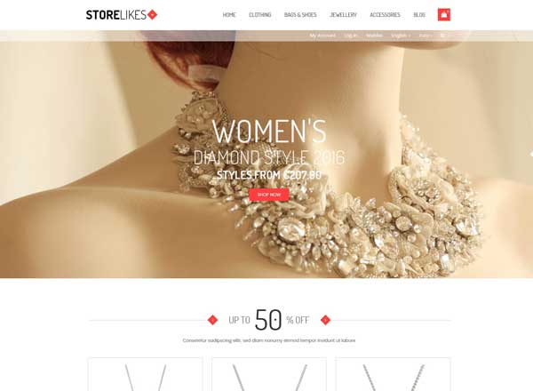 时尚电商WP主题 Storelikes – Fashion RTL Responsive WooCommerce WordPress Theme