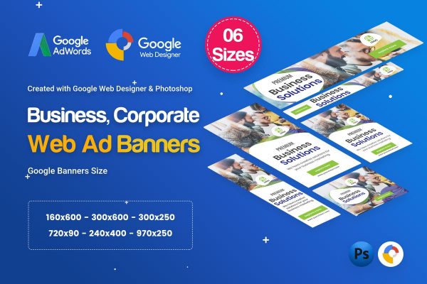 商业/企业品牌宣传推广谷歌Banner广告设计模板 Business, Corporate Banners HTML5 D26 – GWD