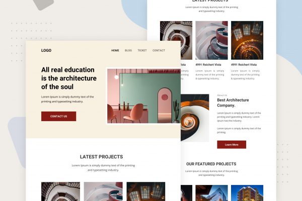 建筑设计工作室推广EDM邮件模板下载 Architectur – Email Newsletter