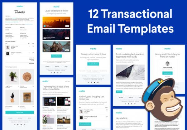 12个精美现代时尚的电子邮件模板