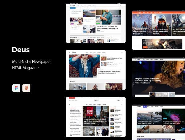 资讯/影音/娱乐类网站设计HTML模板