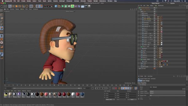 C4D 3D角色索具动画制作教程-英文版